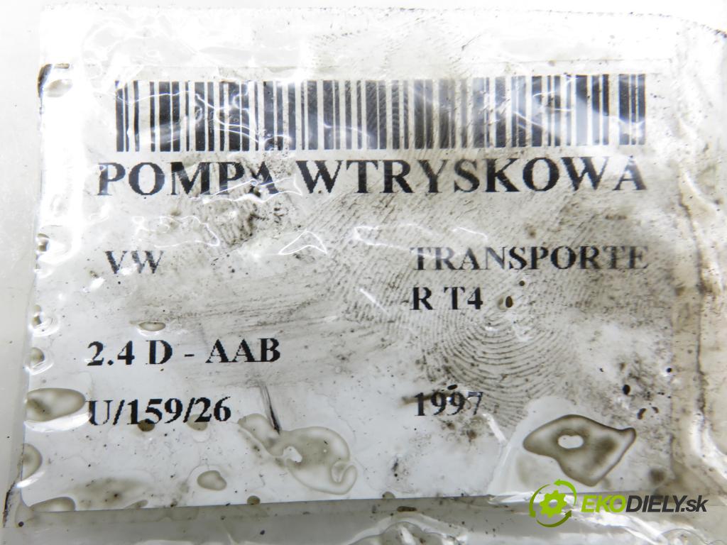 VW TRANSPORTER IV Autobus (70XB, 70XC, 7DB, 7DW, 7DK) BUS 1997 57,00 2.4 D - AAB 2370,00 pumpa vstřikovací 0460485003 ; 074130107E (Vstřikovací čerpadlo)