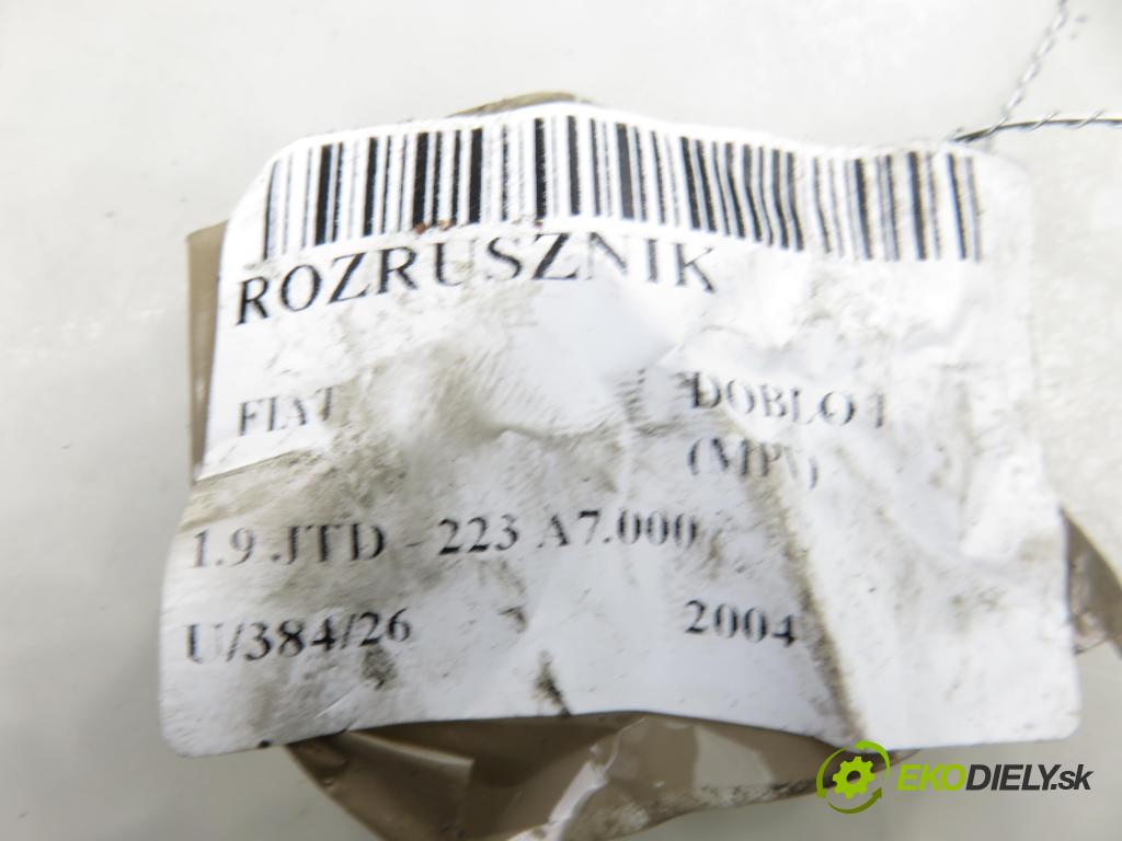 FIAT DOBLO nadwozie wielkoprzestrzenne (MPV) (119_, 223_) KOMBIVAN 2004 77,00 1.9 JTD - 223 A7.000 1910,00 startér 0001108202 (Startér)