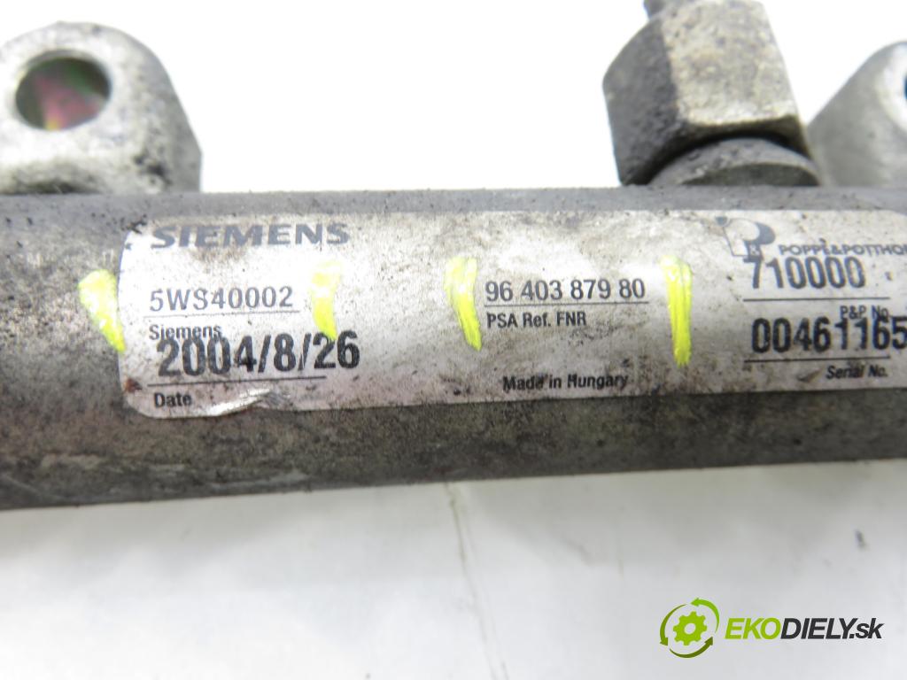 PEUGEOT PARTNER Combispace (5F) KOMBIVAN 2005 66,00 2.0 HDI - RHY (DW10TD) 1997,00 Lišta vstrekovacia 9640387980 ; 5WS40002 ; 5WS40039 (Vstrekovacia lišta)