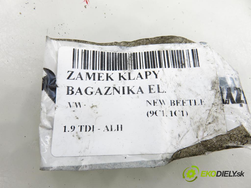 VW NEW BEETLE (9C1, 1C1) HB 2001 66,00 1.9 TDI 90 - ALH 1896,00 zámok dverí kufor 1C0827505C