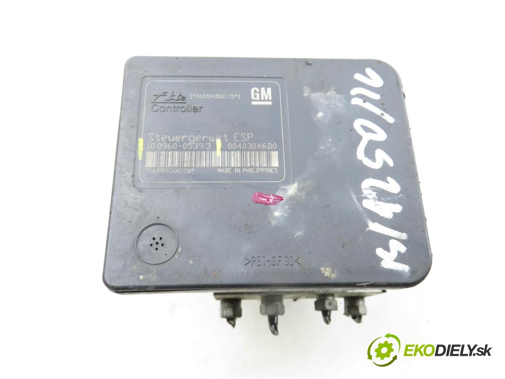 OPEL ASTRA H Kombi (A04) KOMBI 2006 74,00 1.7 CDTI - Z 17 DTH 1686,00 Pumpa ABS 10096005393 ; 13213510AL ; 10020602064 (Pumpa ABS)