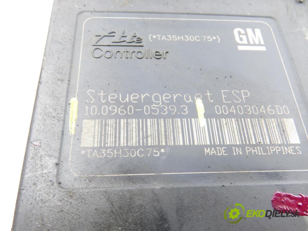 OPEL ASTRA H Kombi (A04) KOMBI 2006 74,00 1.7 CDTI - Z 17 DTH 1686,00 Pumpa ABS 10096005393 ; 13213510AL ; 10020602064 (Pumpa ABS)