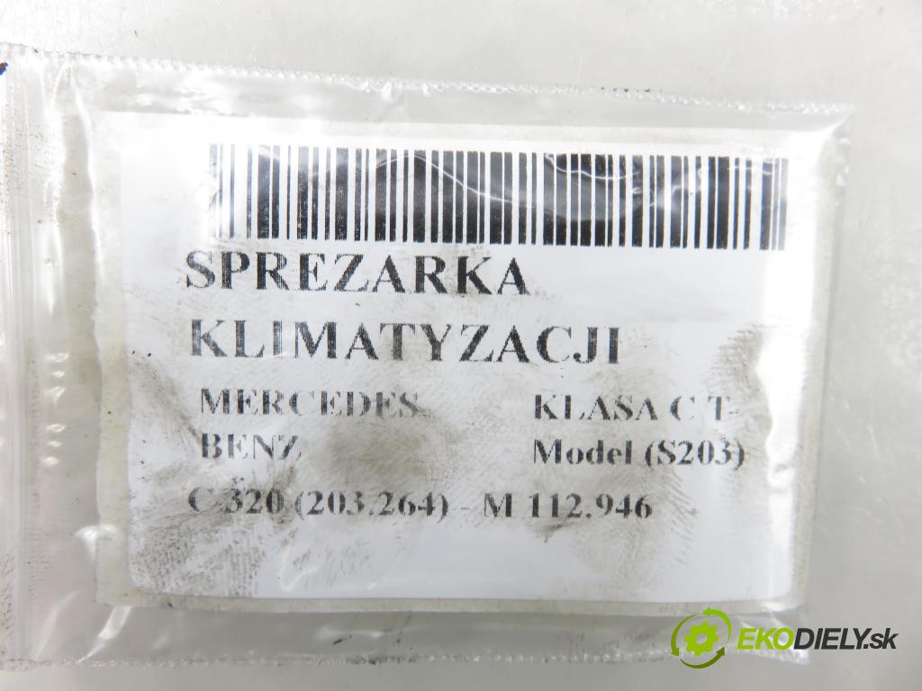 MERCEDES-BENZ KLASA C T-Model (S203) KOMBI 2003 160,00 C 320 (203.264) - M 112.946 3199,00 KOMPRESOR: klimatizace 4472208224 (Kompresor klimatizace)