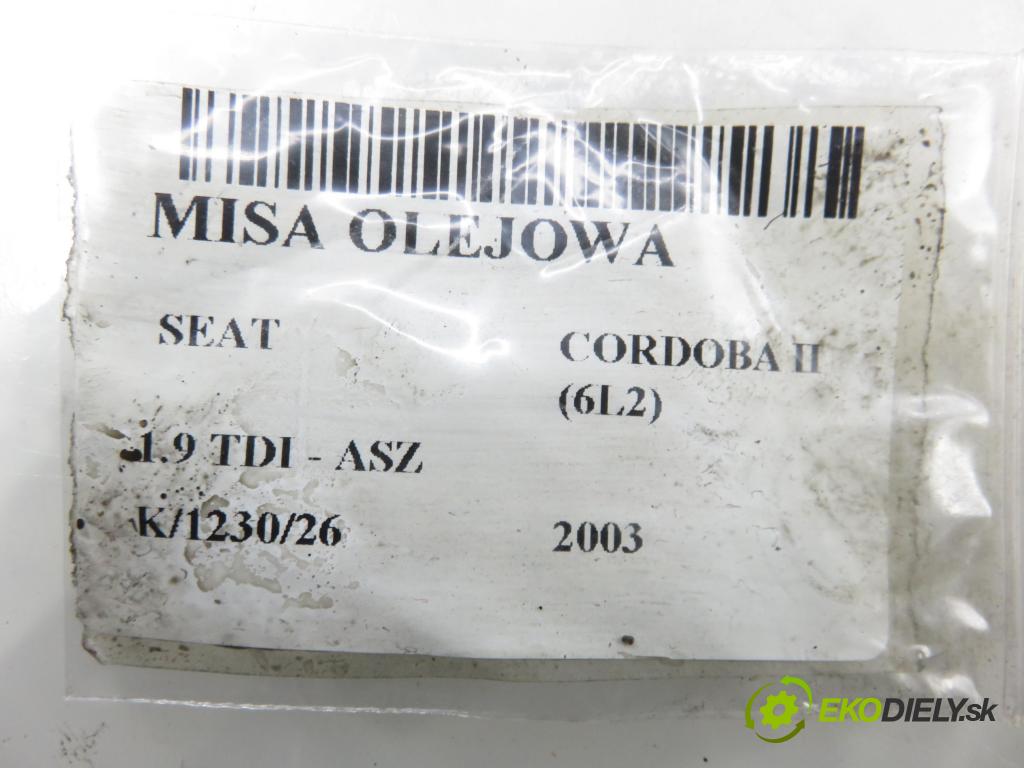 SEAT CORDOBA (6L2) SEDAN 2003 96,00 1.9 TDI - ASZ 1896,00 Vaňa olejová 038103603N (Olejová vaňa)
