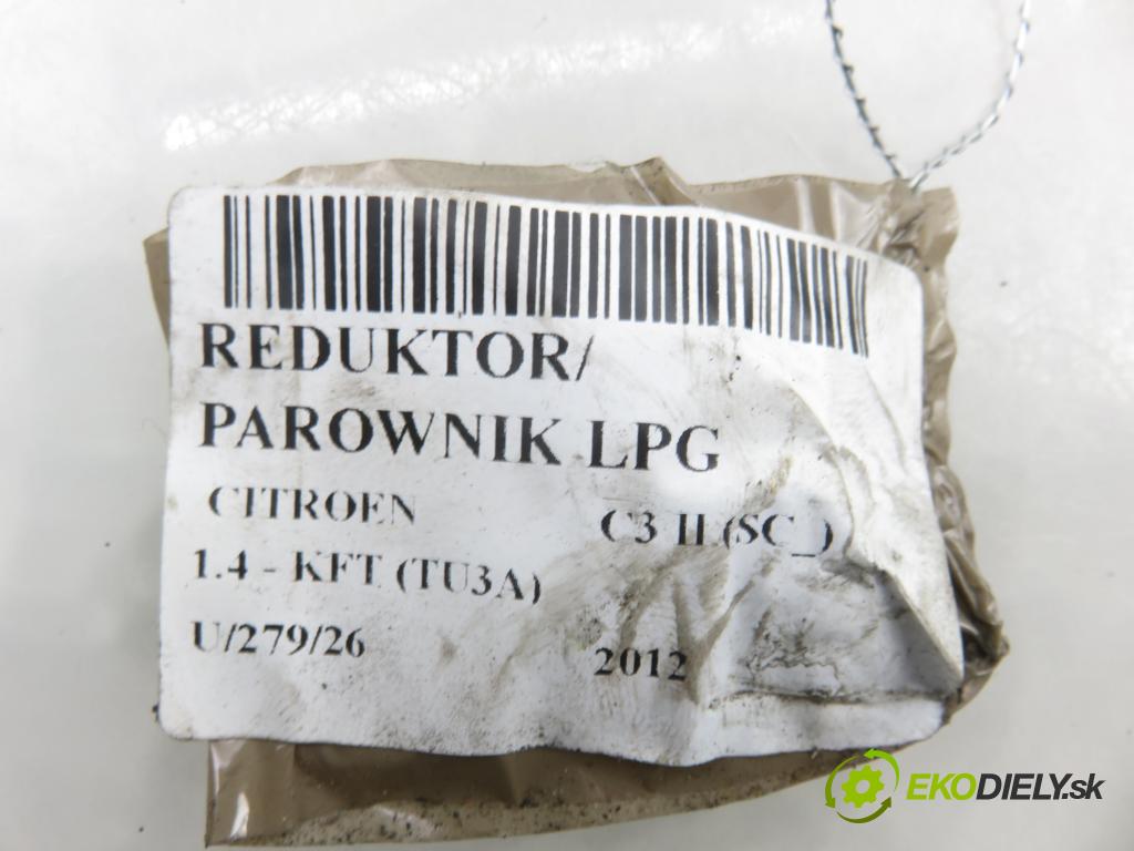 CITROEN C3 II (SC_) HB 2012 54,00 1.4 - KFT (TU3A) 1360,00 reduktor: Výparník LPG 67R014066