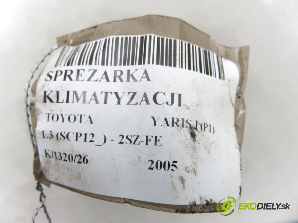 TOYOTA YARIS (_P1_) HB 2005 64,00 1.3 (SCP12_) - 2SZ-FE 1298,00 KOMPRESOR: klimatizace 4472209465 (Kompresor klimatizace)