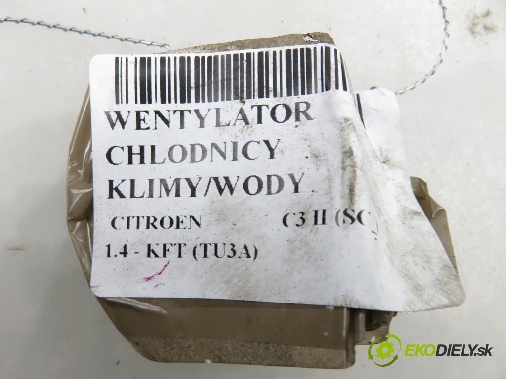 CITROEN C3 II (SC_) HB 2012 54,00 1.4 - KFT (TU3A) 1360,00 Ventilátor chladič klíma/voda M143131
