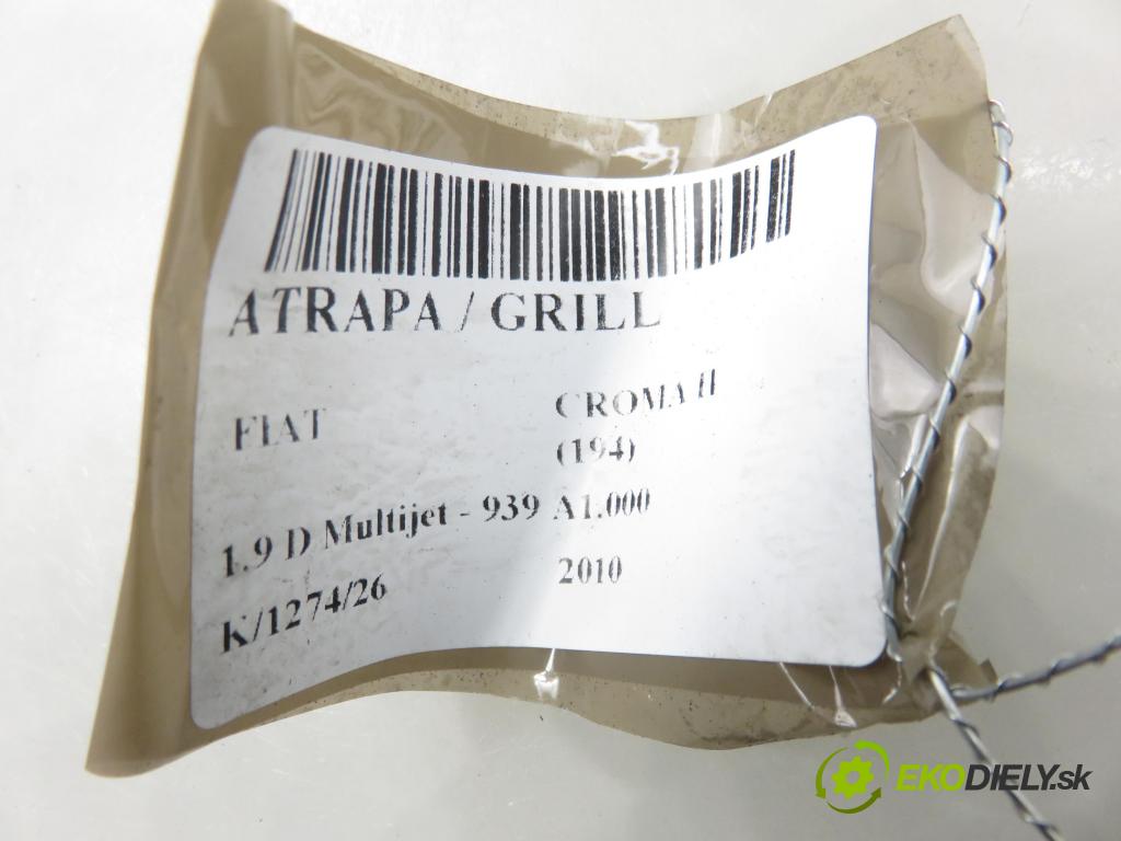 FIAT CROMA (194_) KOMBI 2010 88,00 1.9 D Multijet - 939 A1.000 1910,00 mřížka / maska 35447330