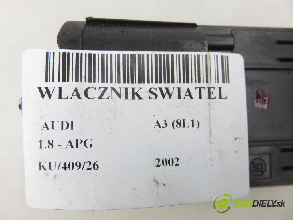 AUDI A3 (8L1) HB 2002 92,00 1.8 - APG 1781,00 prepínač svetlá 8L1941531J