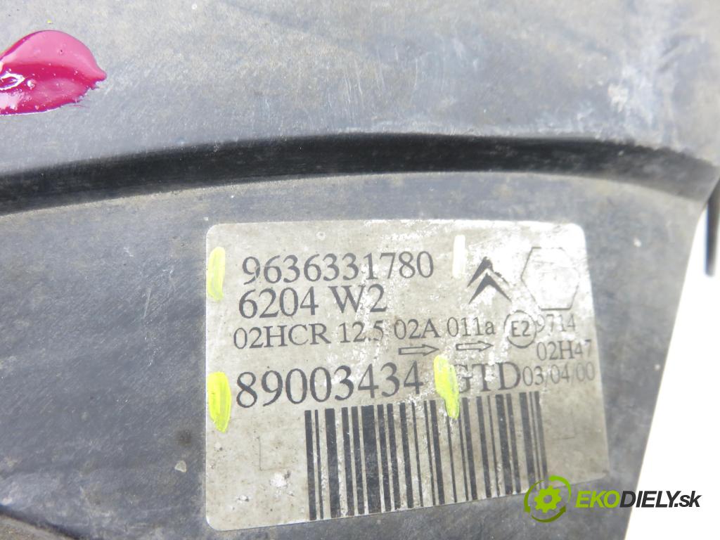 CITROEN SAXO (S0, S1) HB 2000 44,00 1.1 X,SX - HFX (TU1JP) 1124,00 Svetlo LP 9636331780 ; 89003434
