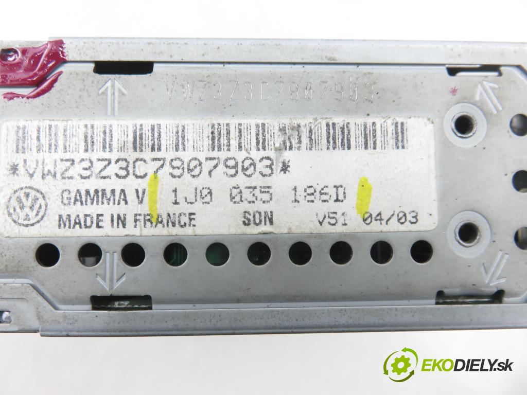 VW PASSAT B5.5 (3B3) SEDAN 2002 74,00 1.9 TDI - AVB 1896,00 RADIO Modul 1J0035186D