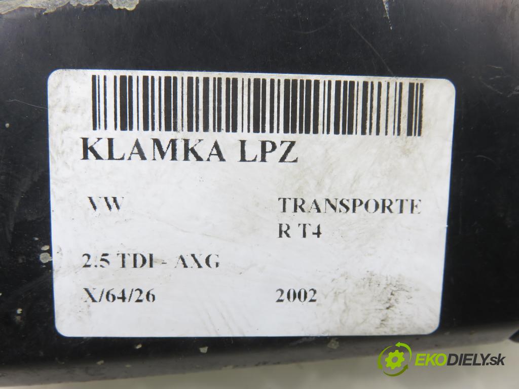 VW TRANSPORTER IV Autobus (70XB, 70XC, 7DB, 7DW, 7DK) BUS 2002 111,00 2.5 TDI - AXG 2461,00 Kľučka LPZ 701837209