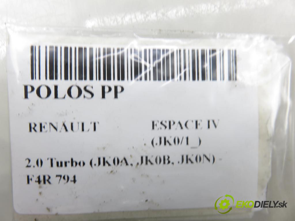 RENAULT ESPACE IV (JK0/1_) MINIVAN 2003 120,00 2.0 Turbo (JK0A, JK0B, JK0N) - F4R 794 1998,00 poloos PP 