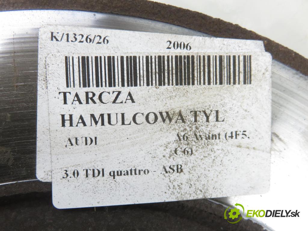 AUDI A6 Avant (4F5, C6) KOMBI 2006 171,00 3.0 TDI quattro - ASB 2967,00 Lamela kotúč brzdová zadné 