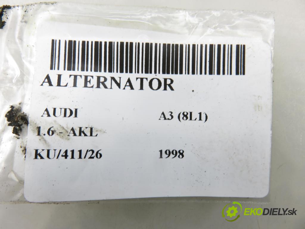 AUDI A3 (8L1) HB 1998 74,00 1.6 - AKL 1595,00 Alternátor 028903028D ; 0124325003 (Alternátor)