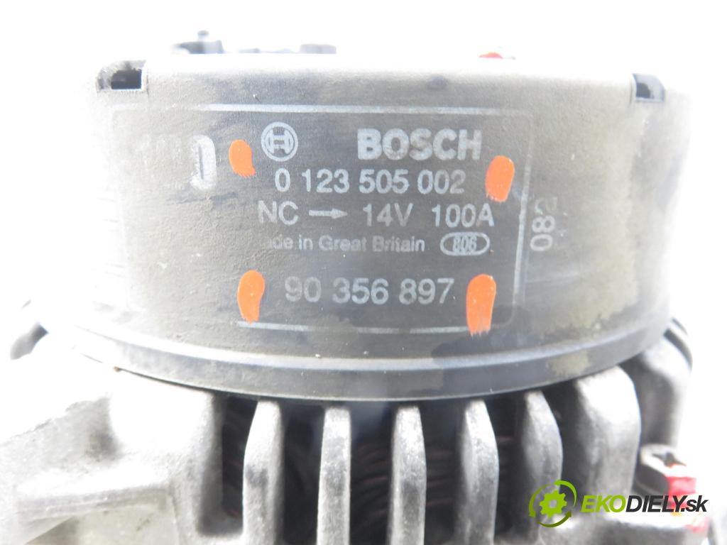 OPEL VECTRA B (J96) SEDAN 2000 74,00 1.6 i 16V - Z 16 XE 1598,00 Alternátor 90356897 ; 0123505002 (Alternátor)