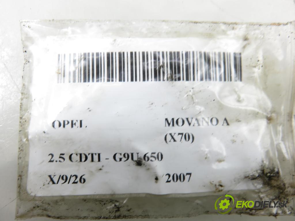 OPEL MOVANO Platforma / podwoyie (X70) KABINA/PLATFORMA 2007 0,00 2.5 CDTI - G9U 650 2464,00 vstřikovač 0445110265 ; H82484403 (Vstřikovač paliva)