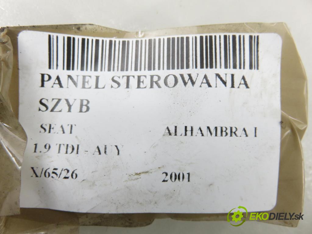 SEAT ALHAMBRA (7V8, 7V9) MINIVAN 2001 85,00 1.9 TDI PD 115 - AUY 1896,00 Panel ovládaní oken 7M3959857B ; YM2114A132ABW