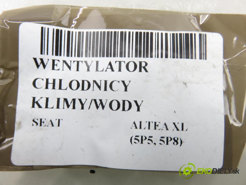 SEAT ALTEA XL (5P5, 5P8) MINIVAN 2007 77,00 1.9 TDI - BLS 1896,00 Ventilátor chladič klíma/voda 1K0959455EF ; 1K0121205AA ; 1K0121207AS
