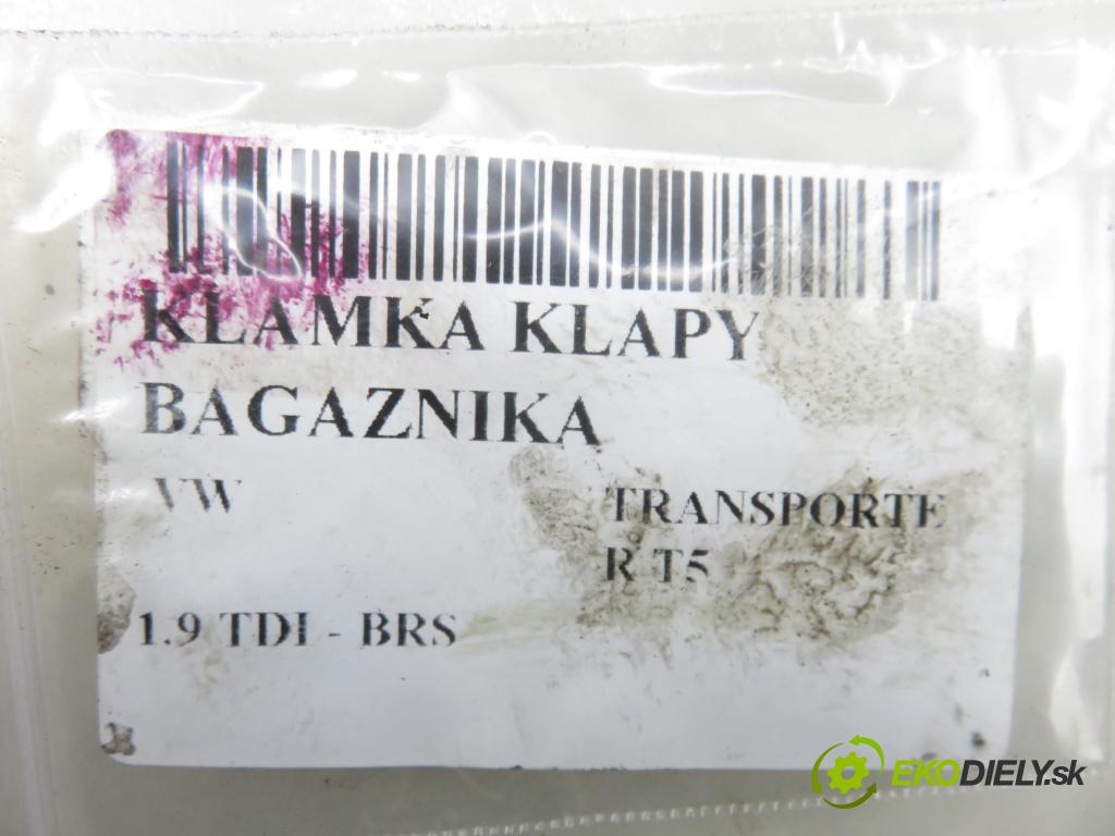 VW TRANSPORTER V Skrzynia (7HA, 7HH, 7EA, 7EH) FURGON 2009 75,00 1.9 TDI - BRS 1896,00 klika dveří kufr 7H0827565J ; 7H0827565K