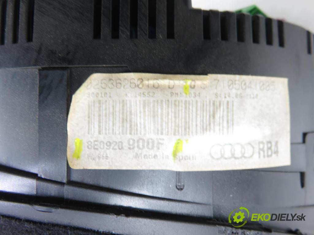 AUDI A4 (8E2, B6) SEDAN 2001 96,00 2 - ALT 1984,00 Prístrojovka elektrický 8E0920900F ; 0263626016