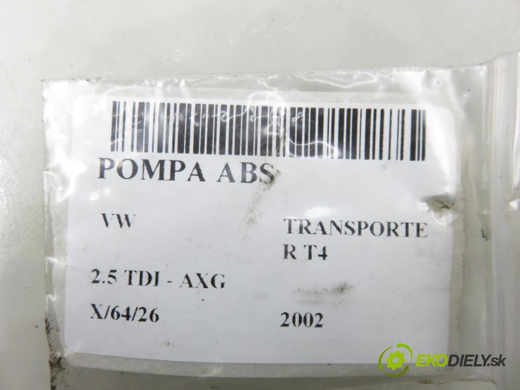 VW TRANSPORTER IV Autobus (70XB, 70XC, 7DB, 7DW, 7DK) BUS 2002 111,00 2.5 TDI - AXG 2461,00 Pumpa ABS 0273004211 (Pumpa ABS)