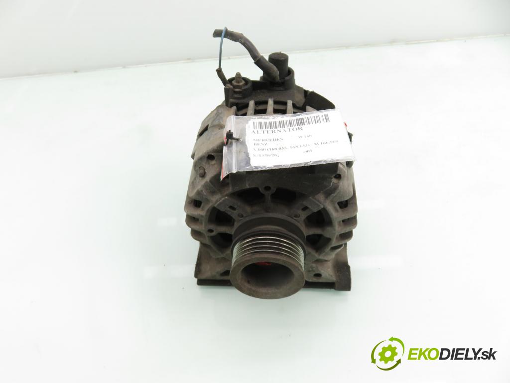 MERCEDES-BENZ KLASA A (W168) HB 2001 75,00 A 160 (168.033, 168.133) - M 166.960 1598,00 Alternátor A0121544502 (Alternátor)