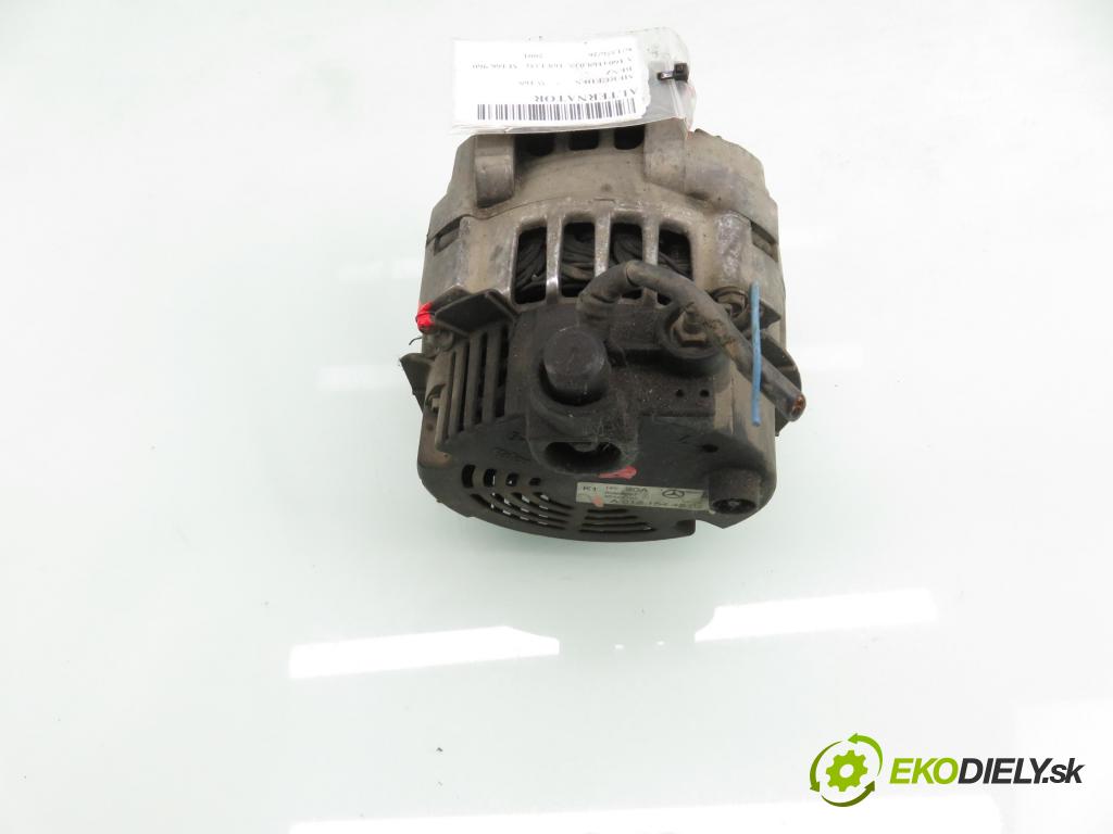 MERCEDES-BENZ KLASA A (W168) HB 2001 75,00 A 160 (168.033, 168.133) - M 166.960 1598,00 Alternátor A0121544502 (Alternátor)