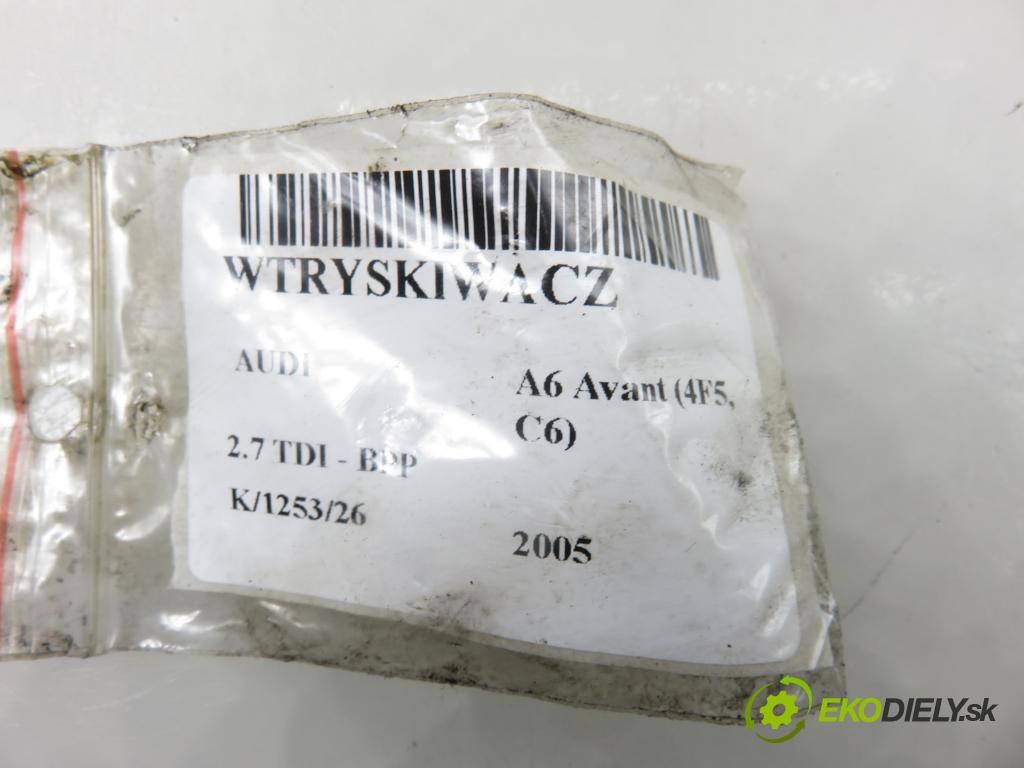AUDI A6 Avant (4F5, C6) KOMBI 2005 132,00 2.7 TDI - BPP 2698,00 vstřikovač 059130277AC ; 0445115039 (Vstřikovač paliva)