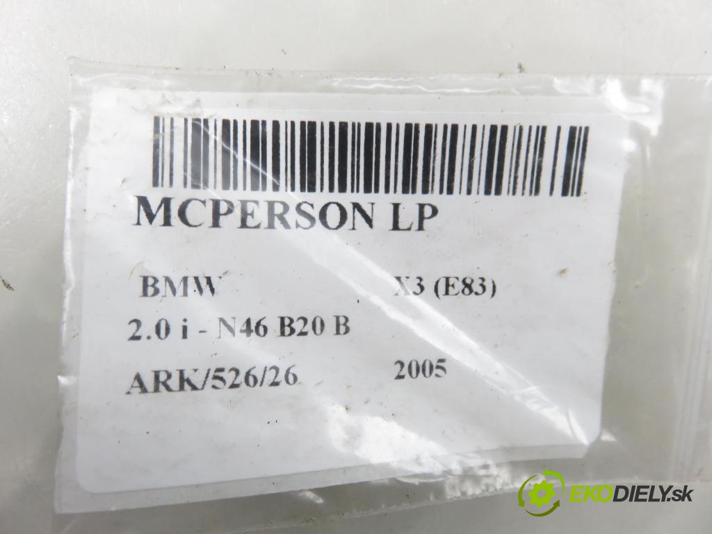BMW X3 (E83) SUV 2005 110,00 2.0 i - N46 B20 B 1995,00 MCPERSON LP 