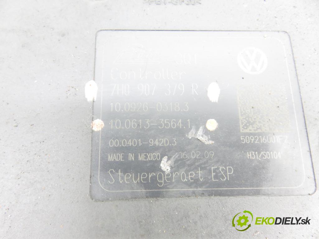 VW TRANSPORTER V Skrzynia (7HA, 7HH, 7EA, 7EH) FURGON 2009 75,00 1.9 TDI - BRS 1896,00 Pumpa ABS 7H0907379R ; 7H0614517B ; 10092603183 (Pumpa ABS)