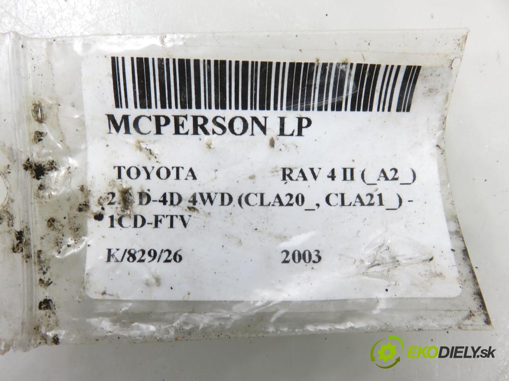 TOYOTA RAV 4 II (_A2_) SUV 2003 85,00 2.0 D-4D 4WD (CLA20_, CLA21_) - 1CD-FTV 1995,00 MCPERSON LP 