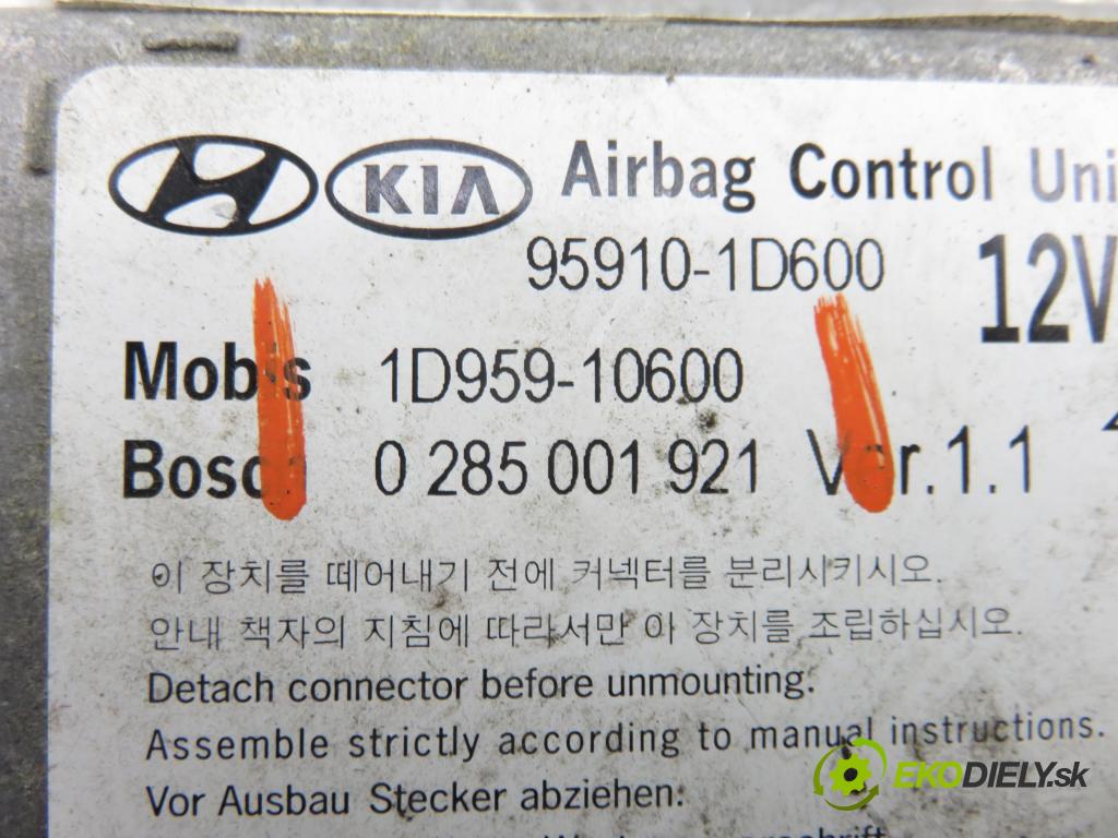 KIA CARENS III (UN) MINIVAN 2006 106,00 2.0 CVVT - G4KA 1998,00 MODUL air BAG 959101D600 ; 0285001921