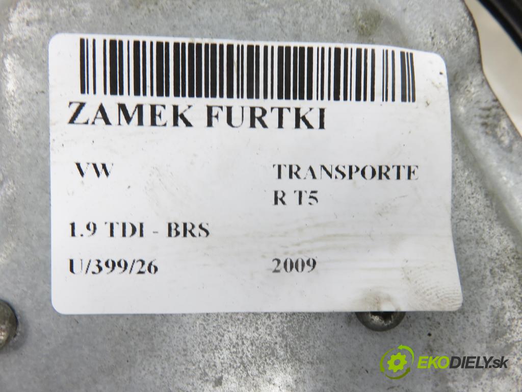VW TRANSPORTER V Skrzynia (7HA, 7HH, 7EA, 7EH) FURGON 2009 75,00 1.9 TDI - BRS 1896,00 zámok BRÁNKY 