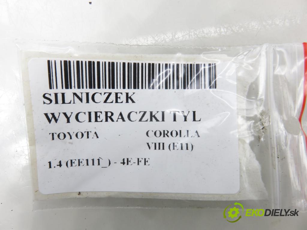 TOYOTA COROLLA Compact (_E11_) HB 1998 63,00 1.4 16V 86 - 4E-FE 1332,00 Motorček stierače zadné 8513012850 ; 1592002923