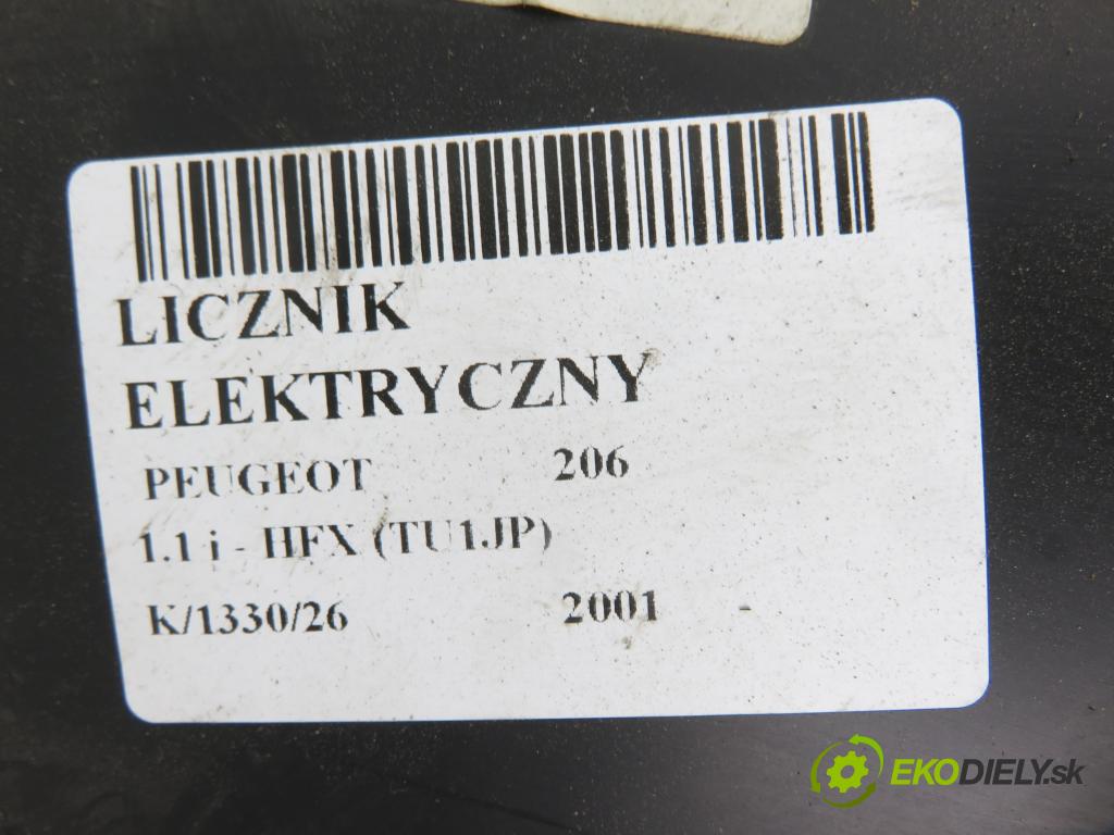 PEUGEOT 206 liftback (2A/C) HB 2001 440,00 1.1 i - HFX (TU1JP) 1124,00 Prístrojovka elektrický 9648836680