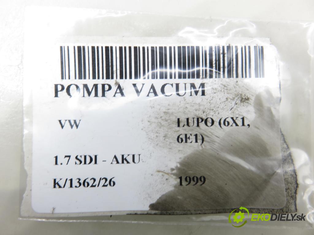 VW LUPO (6X1, 6E1) HB 1999 44,00 1.7 SDI - AKU 1716,00 Pumpa vákuová 028207A
