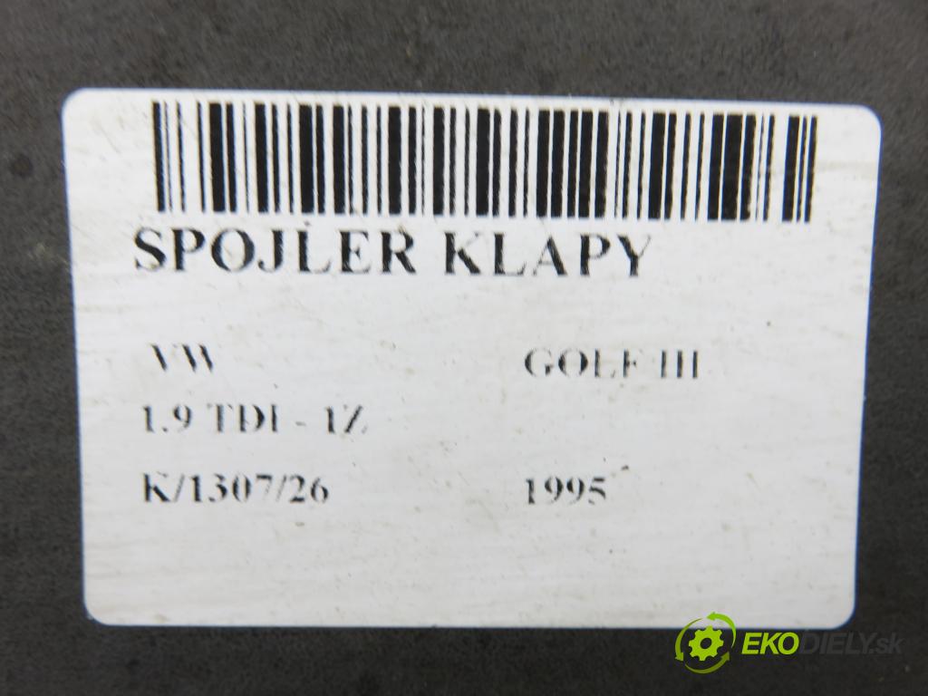 VW GOLF III (1H1) HB 1995 66,00 1.9 TDI 90 - 1Z 1896,00 SPOJLER: dverí 1H6827933A