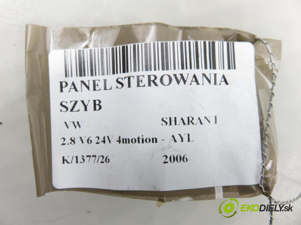 VW SHARAN (7M8, 7M9, 7M6) MINIVAN 2006 150,00 2.8 V6 24V 4motion - AYL 2792,00 Panel ovládaní oken 7M3959857D