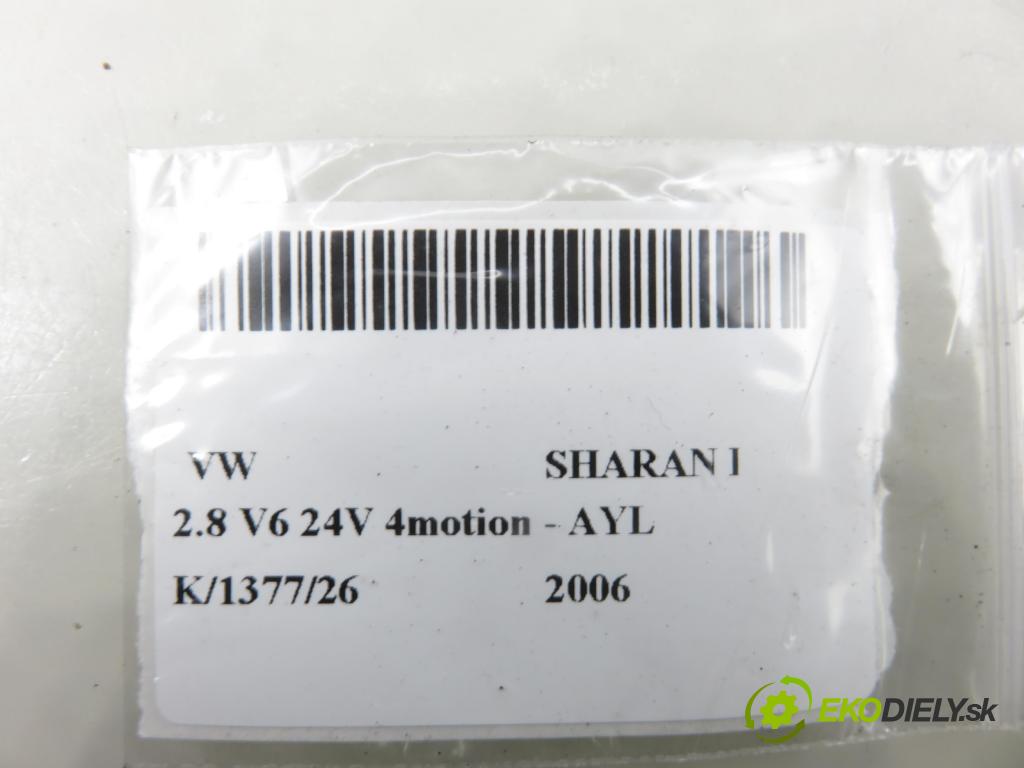 VW SHARAN (7M8, 7M9, 7M6) MINIVAN 2006 150,00 2.8 V6 24V 4motion - AYL 2792,00 snímač nárazu 6Q0909606 ; 5WK42895 (Snímač nárazu)