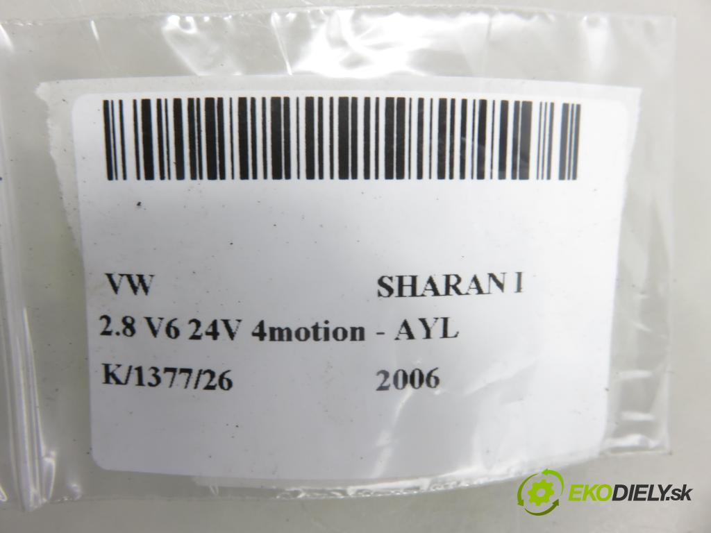 VW SHARAN (7M8, 7M9, 7M6) MINIVAN 2006 150,00 2.8 V6 24V 4motion - AYL 2792,00 snímač nárazu 6Q0909606 ; 5WK42895 (Snímač nárazu)