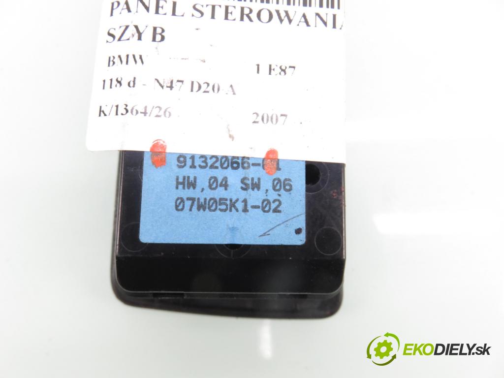 BMW 1 (E87) HB 2007 105,00 118 d - N47 D20 A 1995,00 Panel ovládaní oken 9132066