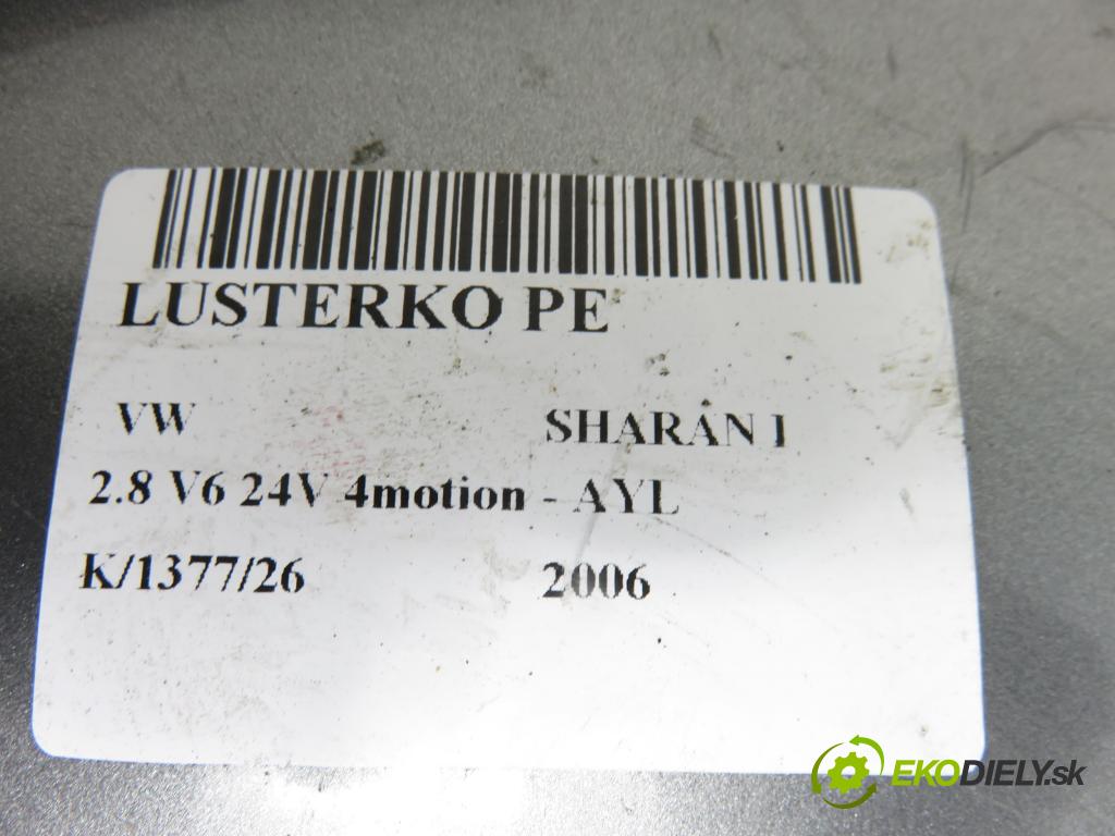 VW SHARAN (7M8, 7M9, 7M6) MINIVAN 2006 150,00 2.8 V6 24V 4motion - AYL 2792,00 zpětné zrcátko 