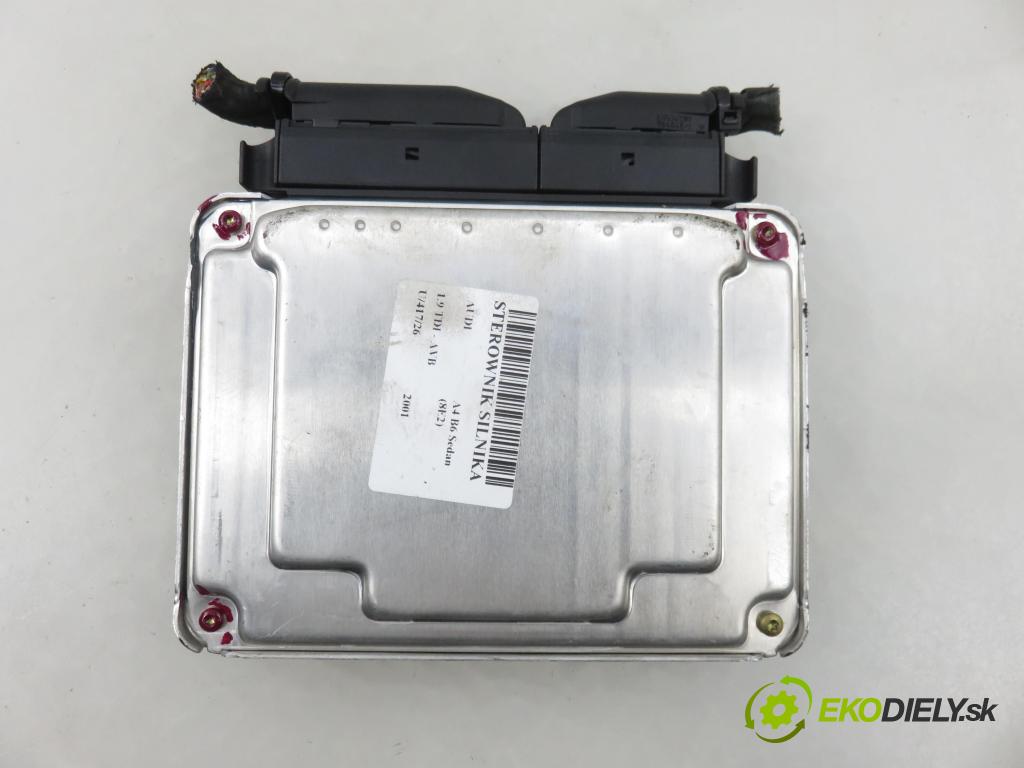 AUDI A4 (8E2, B6) SEDAN 2001 74,00 1.9 TDI PD 101 - AVB 1896,00 Riadiaca jednotka Motor 038906019CG ; 0281010406