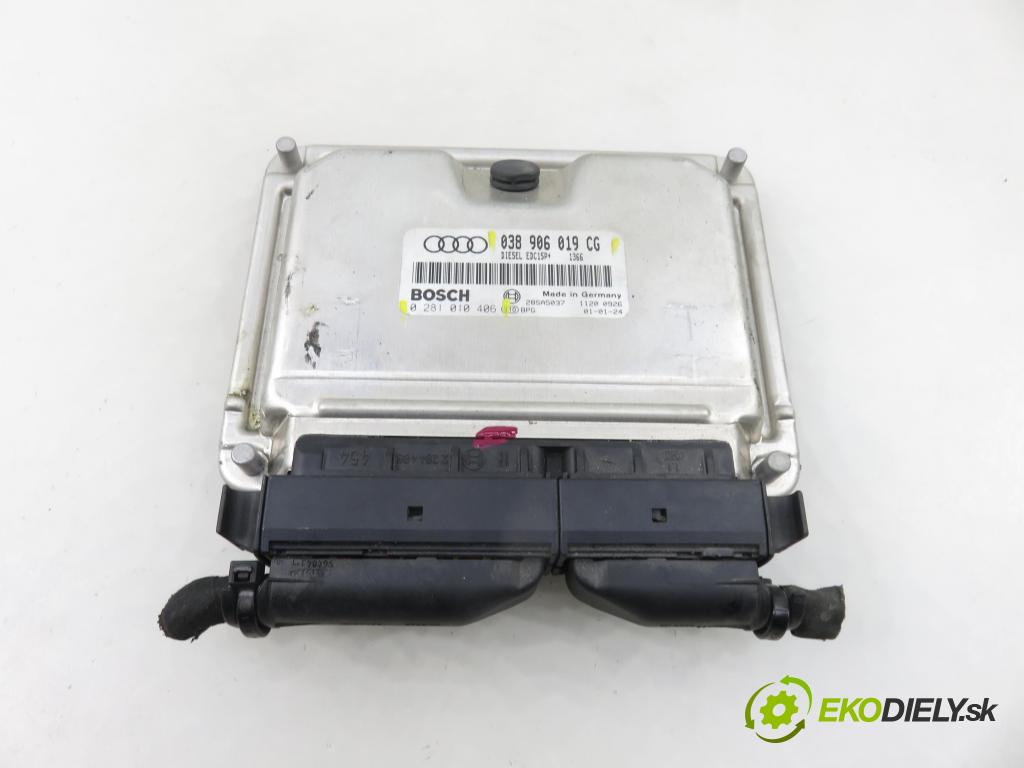 AUDI A4 (8E2, B6) SEDAN 2001 74,00 1.9 TDI PD 101 - AVB 1896,00 Riadiaca jednotka Motor 038906019CG ; 0281010406