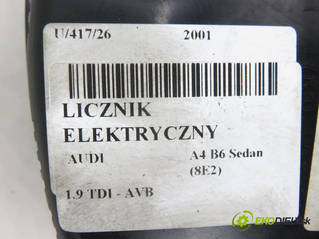 AUDI A4 (8E2, B6) SEDAN 2001 74,00 1.9 TDI PD 101 - AVB 1896,00 Prístrojovka elektrický 8E0920900E ; 0263626015