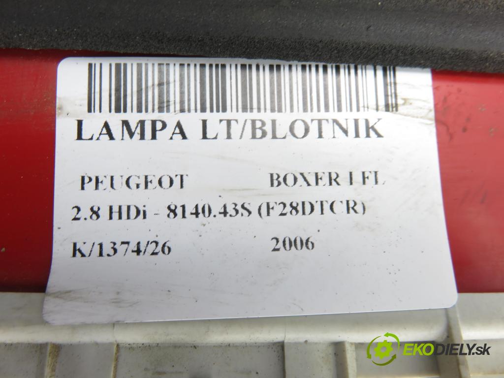 PEUGEOT BOXER Skrzynia (244) FURGON 2006 94,00 2.8 HDi - 8140.43S (F28DTCR) 2798,00 Svetlo ľavé zadné 1328428080