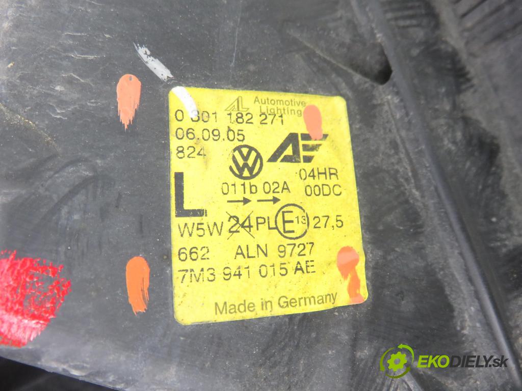 VW SHARAN (7M8, 7M9, 7M6) MINIVAN 2006 150,00 2.8 V6 24V 4motion - AYL 2792,00 světlo LP 7M3941015AE ; 0301182271