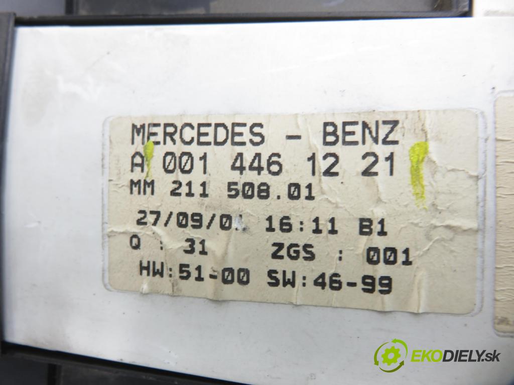 MERCEDES-BENZ VITO Autobus (638) BUS 1999 90,00 112 CDI 2.2 (638.194) - OM 611.980 2151,00 prístrojovka elektrický 0014461221