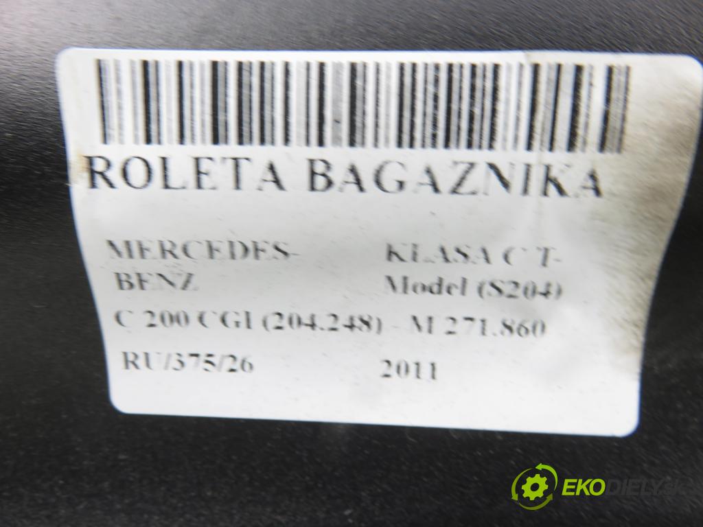 MERCEDES-BENZ KLASA C T-Model (S204) KOMBI 2011 135,00 C 200 CGI (204.248) - M 271.860 1796,00 Roleta kufor 